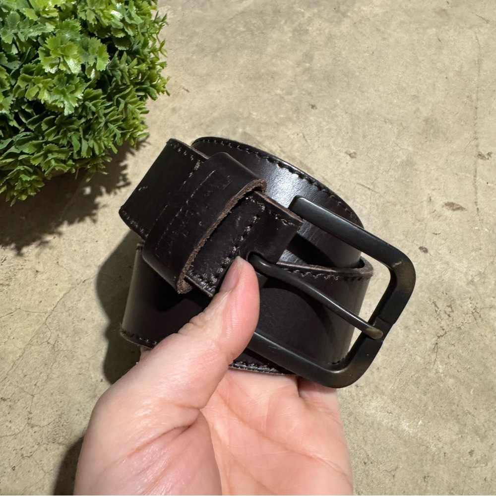 Timberland Brown Leather Classic Belt Mens Size S Outdoor Work Fall Western